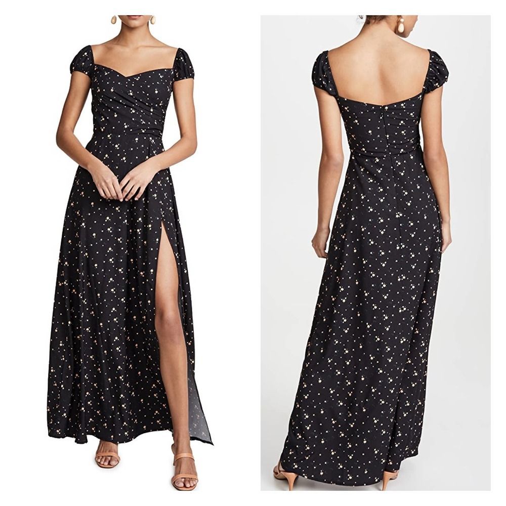 Dark Floral Maxi Dress